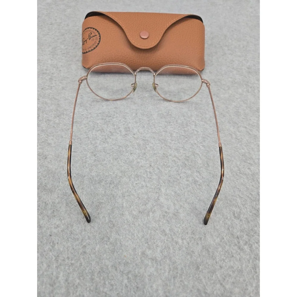 Ray-Ban Jack RB6465 Eyeglasses Unisex 51mm Rose Gold Geometric Round Frames
